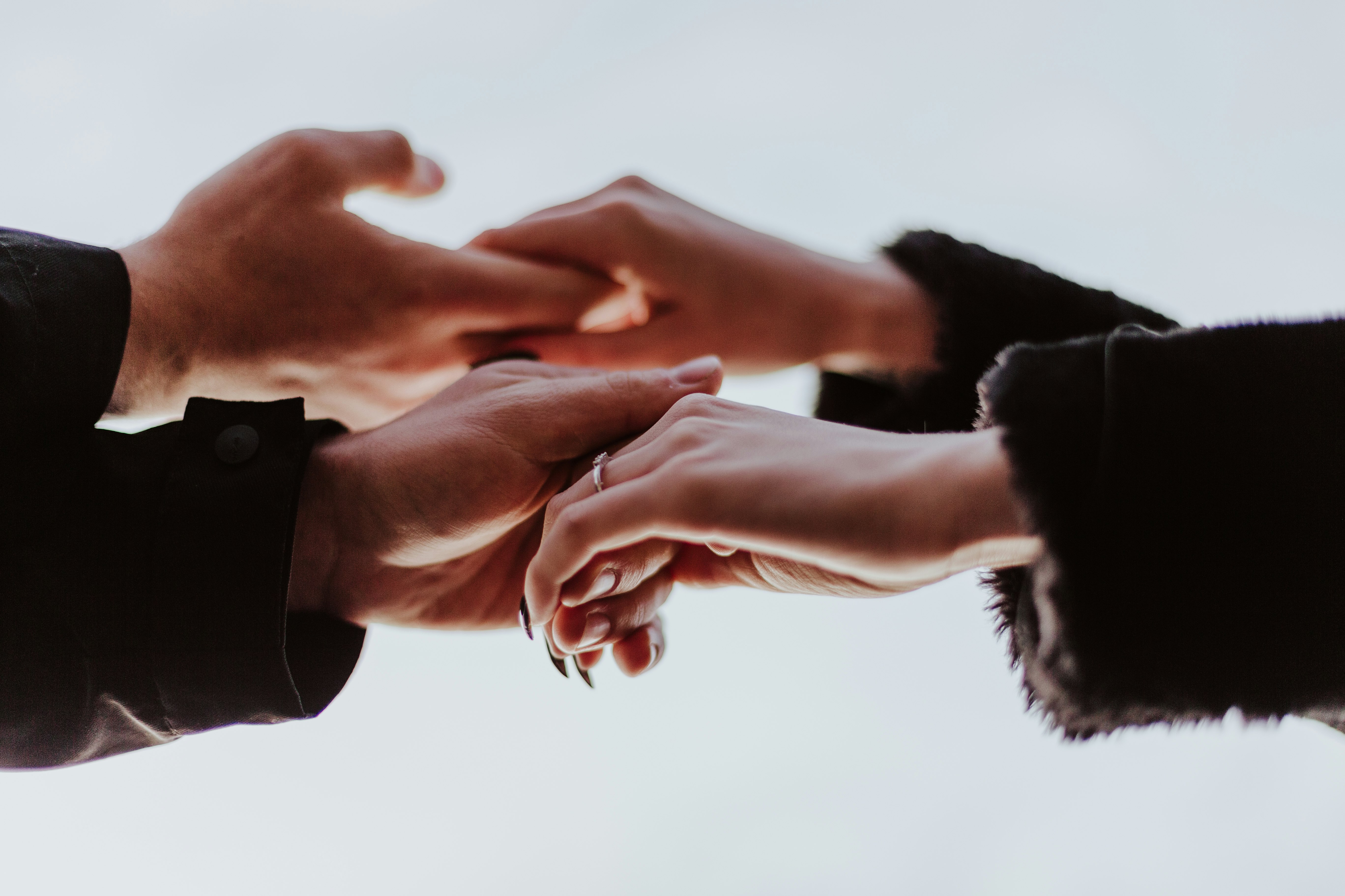 view photography of person hands while holding